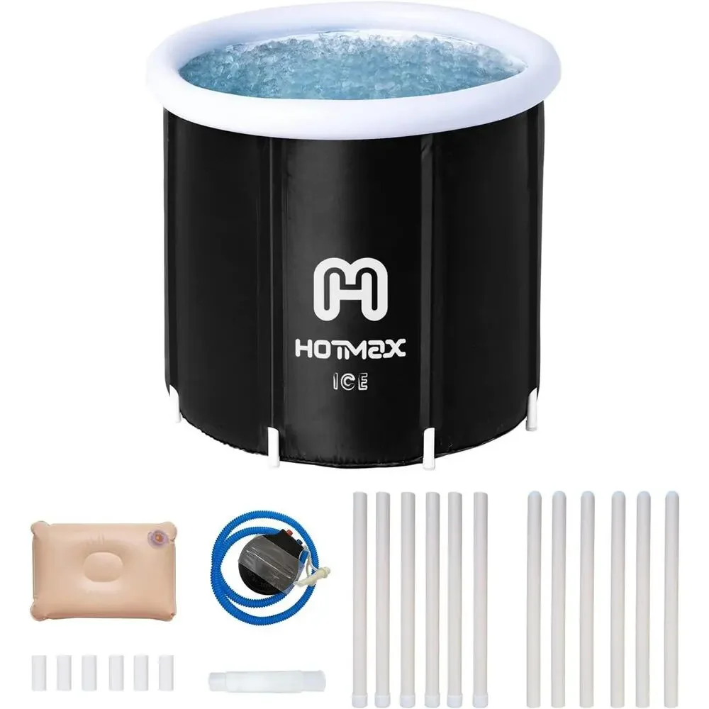 HotMax Portable Ice Bath Tub for Adults, Large Cold Plunge Tub 31.5 x 31.5 x 29.
